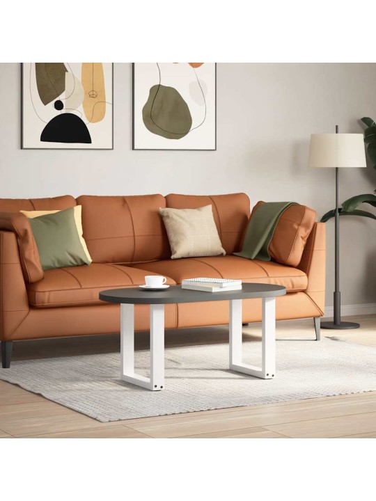 Nohy konferenčního stolku ve tvaru u, 2 ks, bílé, 38 x (42-43) cm, ocel