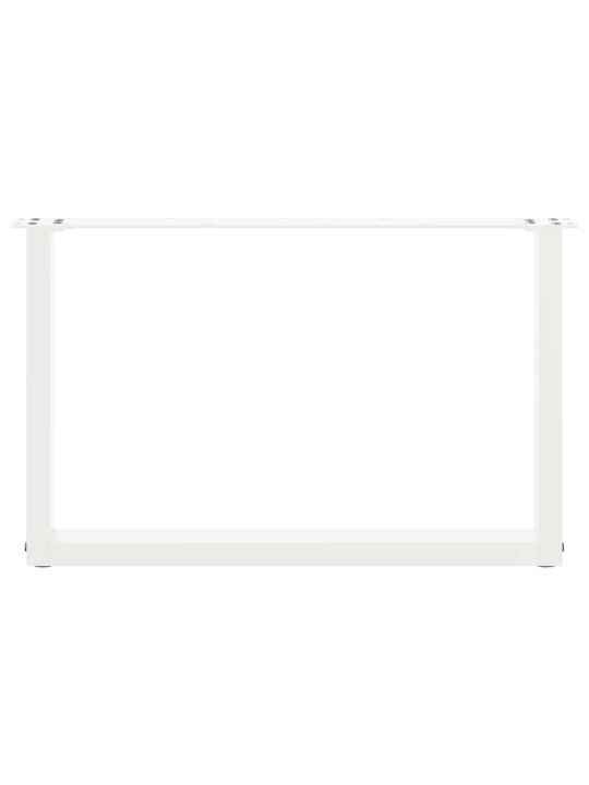 Nohy konferenčního stolku ve tvaru u, 2 ks, bílé, 60 x (42-43) cm, ocel