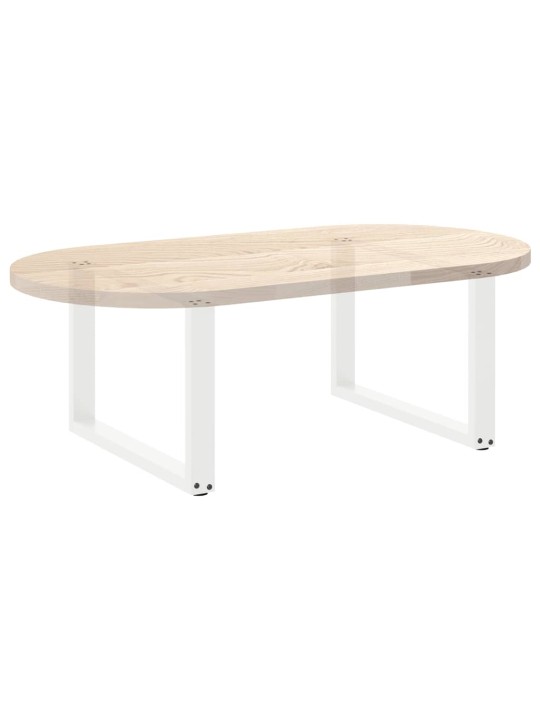 Nohy konferenčního stolku ve tvaru u, 2 ks, bílé, 60 x (42-43) cm, ocel