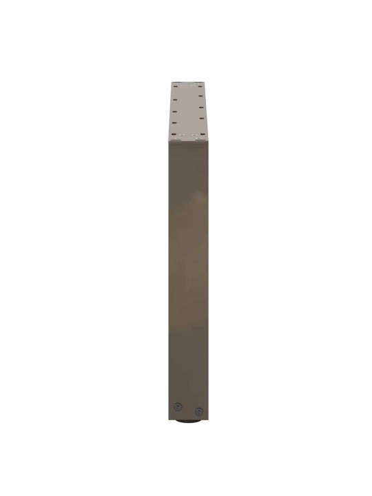 Nohy konferenčního stolku ve tvaru u, 2 ks, přírodní ocel, 60 x (42-43) cm, ocel