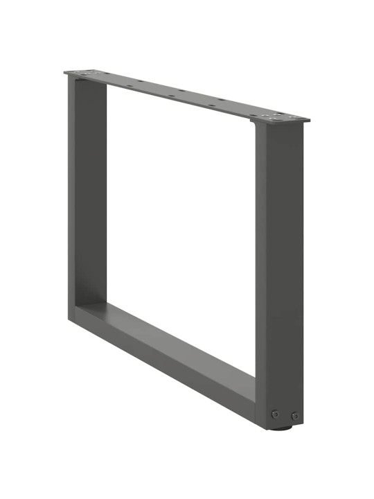 Nohy konferenčního stolku ve tvaru u 2 ks antracitové 70 x (42-43) cm ocelové