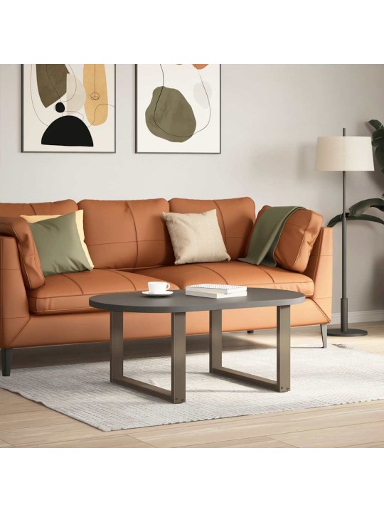 Nohy konferenčního stolku ve tvaru u, 2 ks, přírodní ocel, 70 x (42-43) cm, ocel