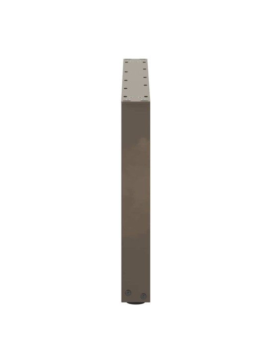 Nohy konferenčního stolku ve tvaru u, 2 ks, přírodní ocel, 70 x (42-43) cm, ocel