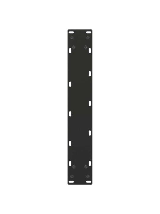 Nohy k jídelnímu stolu ve tvaru u, 2 ks, černé, 50 x (72-73) cm, ocel
