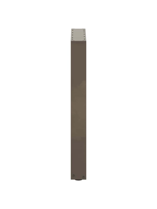 Nohy k jídelnímu stolu ve tvaru u, 2 ks, přírodní ocel, 50 x (72-73) cm, ocel