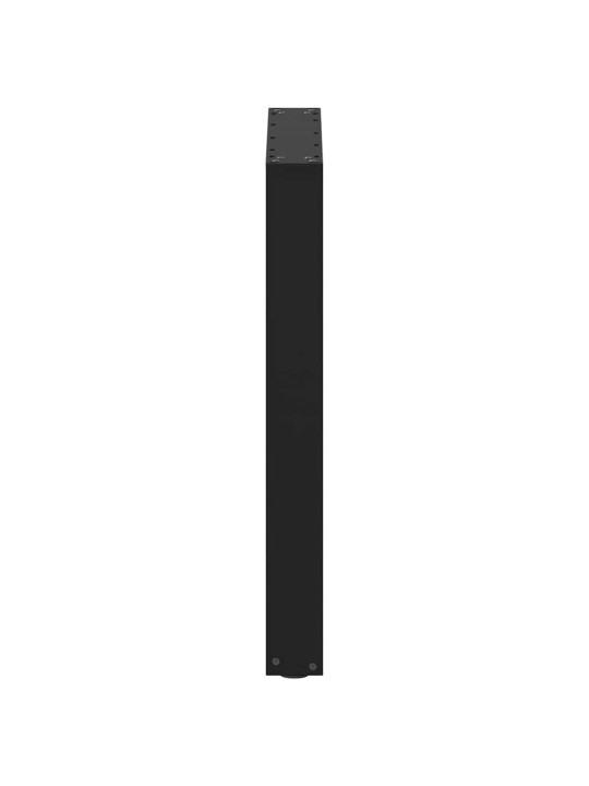 Nohy k jídelnímu stolu ve tvaru u, 2 ks, černé, 60 x (72-73) cm, ocel