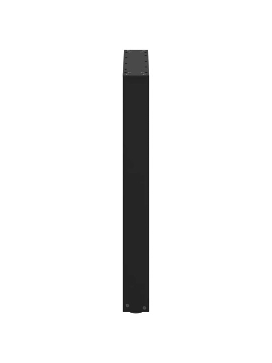 Nohy k jídelnímu stolu ve tvaru u, 2 ks, černé, 70 x (72-73) cm, ocel