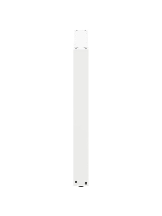 Nohy k jídelnímu stolu ve tvaru u, 2 ks, bílé, 80 x (72-73) cm, ocel