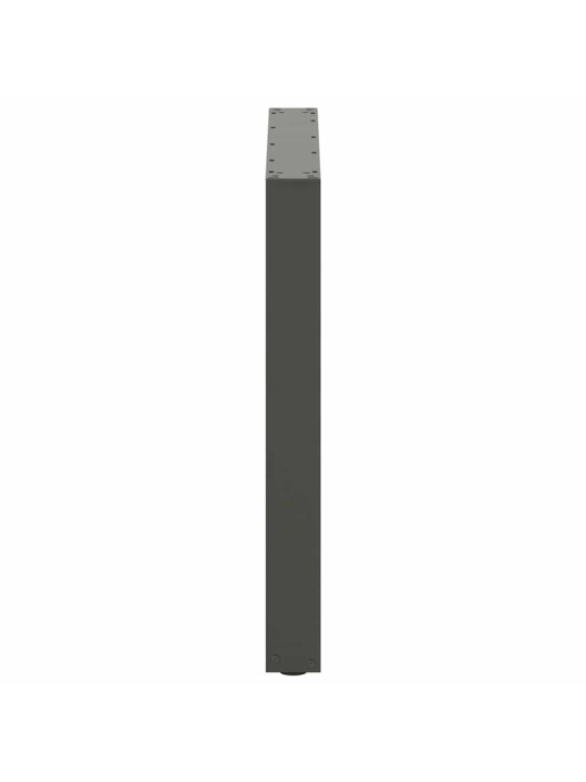 Nohy k jídelnímu stolu ve tvaru u, 2 ks, antracitové, 80 x (72-73) cm, ocel