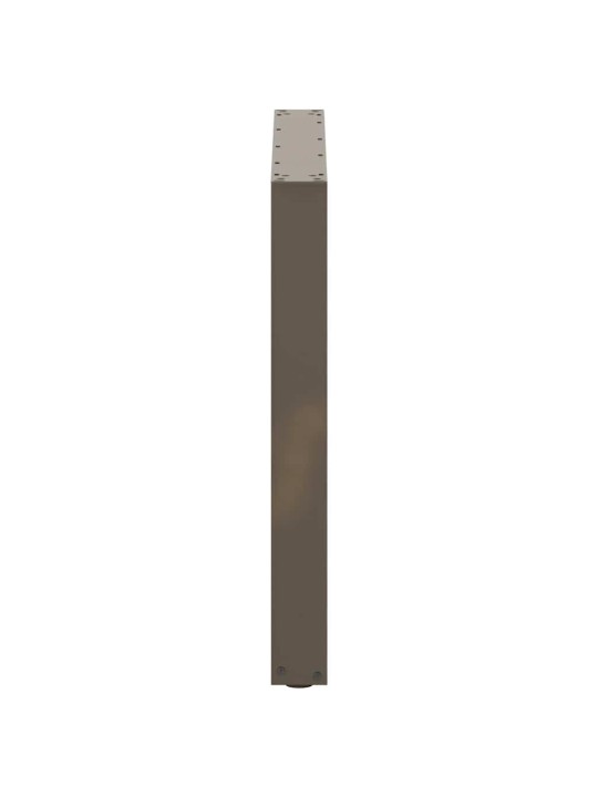 Nohy k jídelnímu stolu ve tvaru u, 2 ks, přírodní ocel, 80 x (72-73) cm, ocel