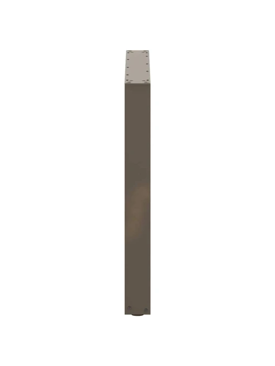 Nohy k jídelnímu stolu ve tvaru u, 2 ks, přírodní ocel, 80 x (72-73) cm, ocel
