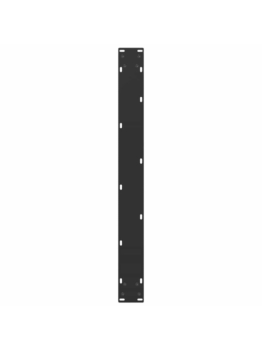 Nohy k jídelnímu stolu ve tvaru u, 2 ks, černé, 90 x (72-73) cm, ocel