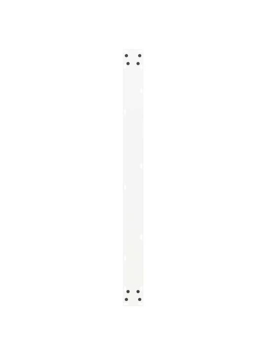 Nohy k jídelnímu stolu ve tvaru u, 2 ks, bílé, 100 x (72-73) cm, ocel