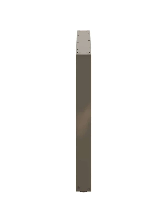 Nohy k jídelnímu stolu ve tvaru u, 2 ks, přírodní ocel, 100 x (72-73) cm, ocel