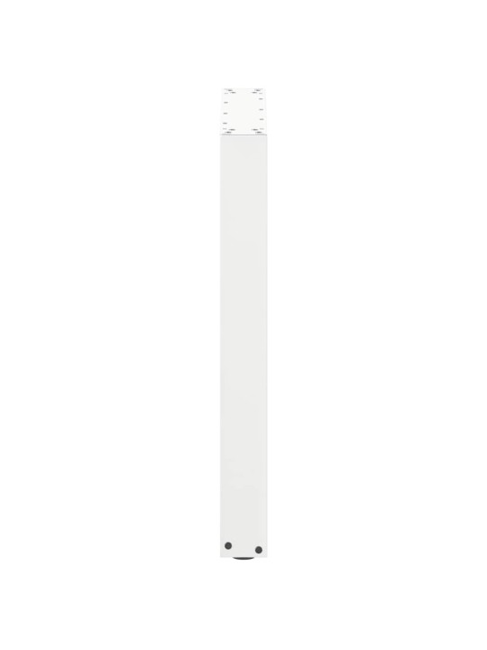 Nohy k jídelnímu stolu ve tvaru u, 3 ks, bílé, 70 x (72-73) cm, ocel