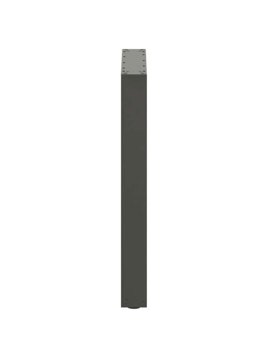 Nohy k jídelnímu stolu ve tvaru u, 3 ks, antracitové, 70 x (72-73) cm, ocel