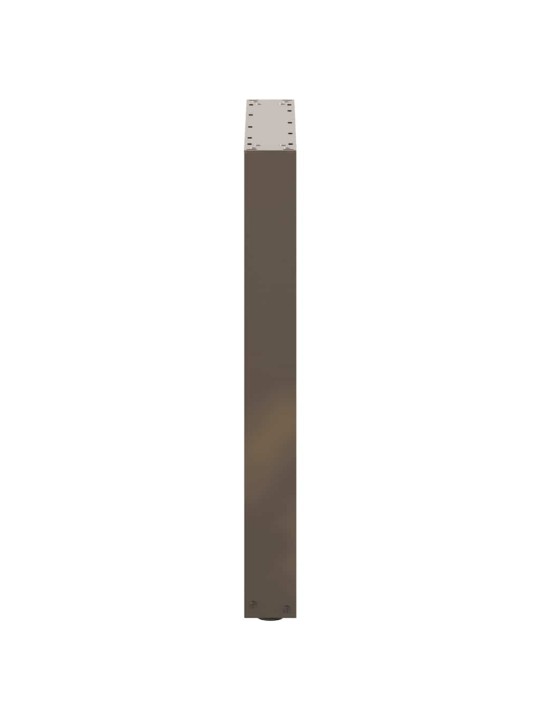 Nohy k jídelnímu stolu ve tvaru u, 3 ks, přírodní ocel, 70 x (72-73) cm, ocel