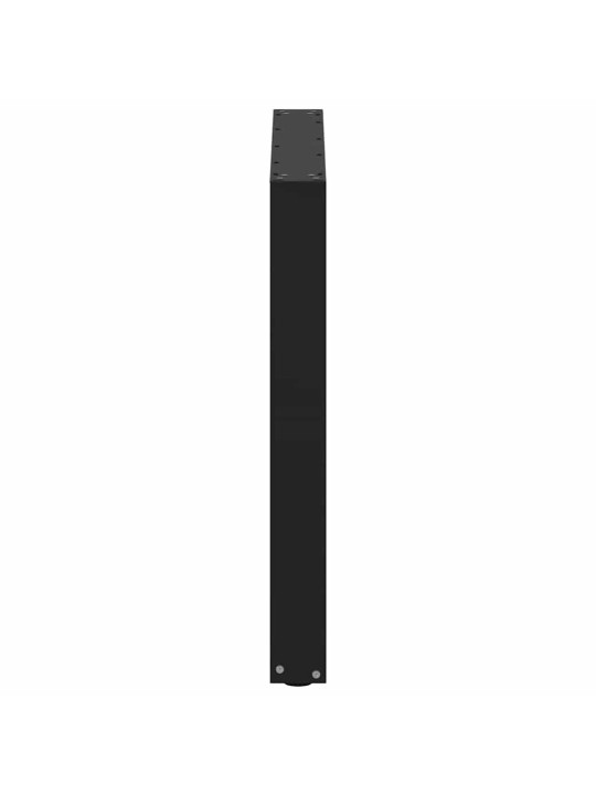 Nohy k jídelnímu stolu ve tvaru u, 3 ks, černé, 80 x (72-73) cm, ocel