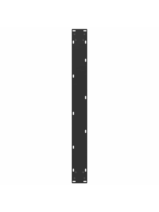 Nohy k jídelnímu stolu ve tvaru u, 3 ks, černé, 80 x (72-73) cm, ocel