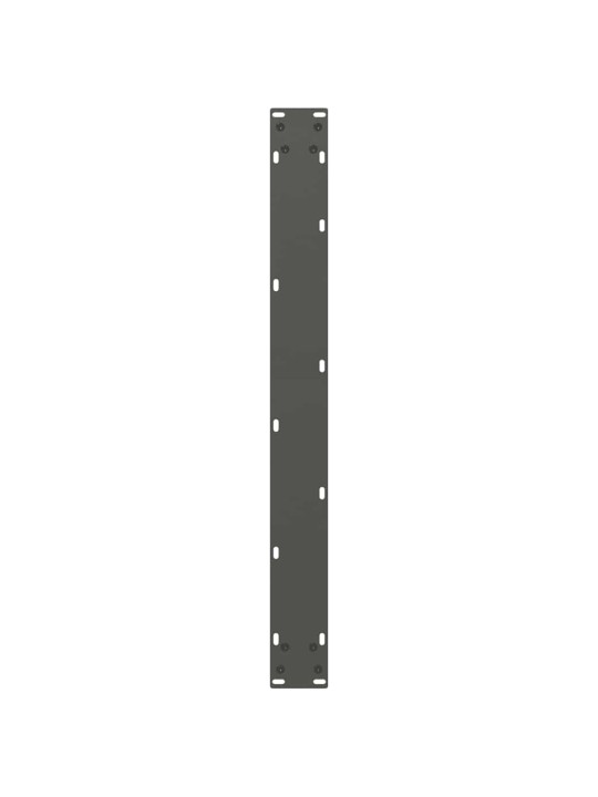 Nohy k jídelnímu stolu ve tvaru u, 3 ks, antracitové, 80 x (72-73) cm, ocel