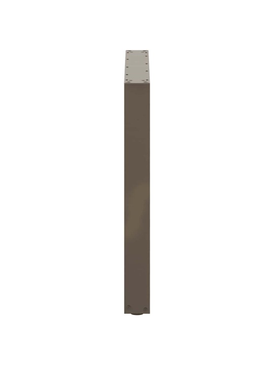 Nohy k jídelnímu stolu ve tvaru u, 3 ks, přírodní ocel, 80 x (72-73) cm, ocel