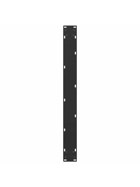 Nohy k jídelnímu stolu ve tvaru u, 3 ks, černé, 90 x (72-73) cm, ocel