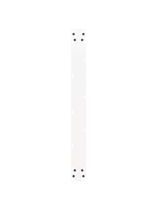 Nohy k jídelnímu stolu ve tvaru u, 3 ks, bílé, 90 x (72-73) cm, ocel