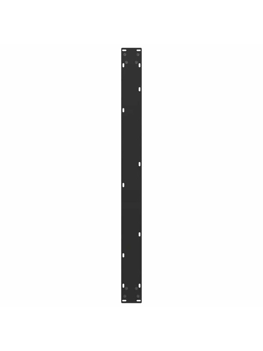 Nohy k jídelnímu stolu ve tvaru u, 2 ks, černé, 100 x (72-73) cm, ocel