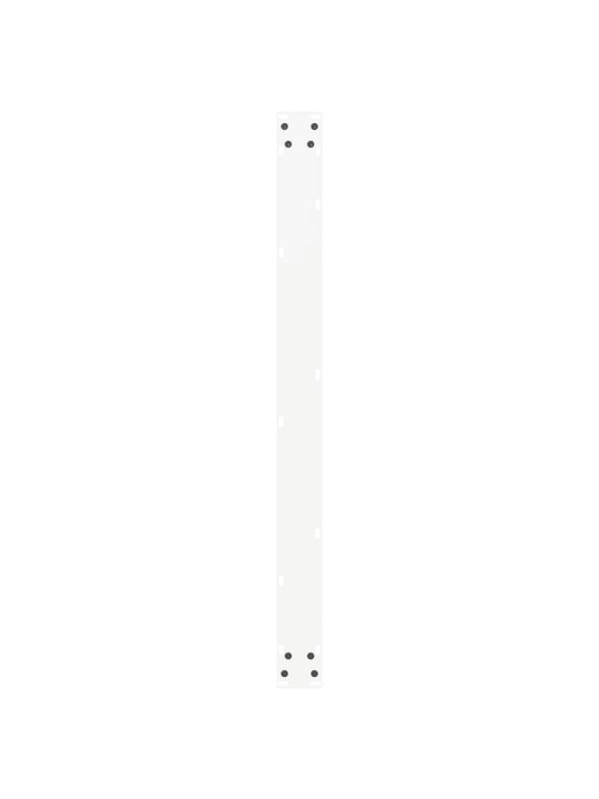 Nohy k jídelnímu stolu ve tvaru u, 2 ks, bílé, 100 x (72-73) cm, ocel