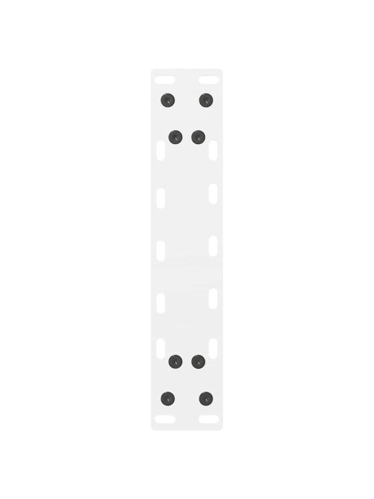 Nohy ke konferenčnímu stolku bílé 2 ks 30 x (30-31) cm ocelové
