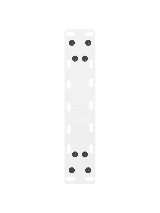 Nohy ke konferenčnímu stolku bílé 2 ks 30 x (30-31) cm ocelové