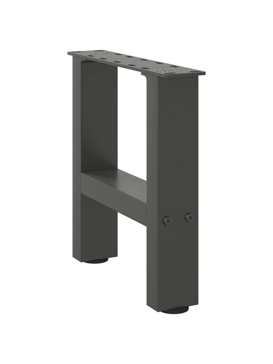 Nohy konferenčního stolku antracitové 2 ks 30 x (30-31) cm ocelové