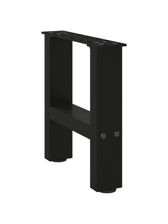 Nohy konferenčního stolku černé 2 ks 40 x (30-31) cm ocelové