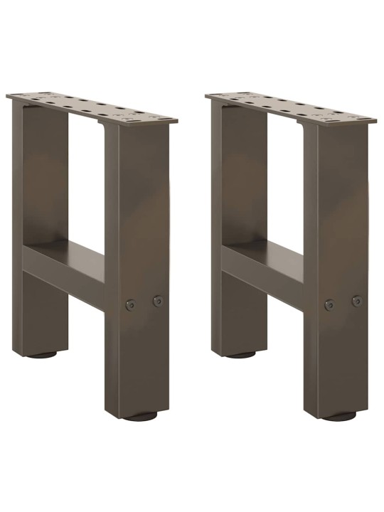 Nohy konferenčního stolku z přírodní oceli 2 ks 40 x (30-31) cm ocel