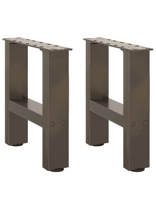 Nohy konferenčního stolku z přírodní oceli 2 ks 40 x (30-31) cm ocel