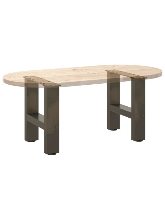 Nohy konferenčního stolku z přírodní oceli 2 ks 40 x (30-31) cm ocel