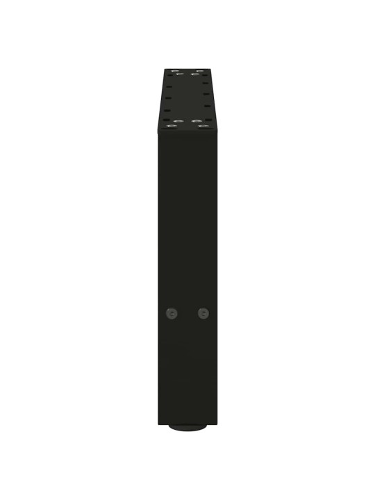 Nohy konferenčního stolku černé 2 ks 50 x (30-31) cm ocelové