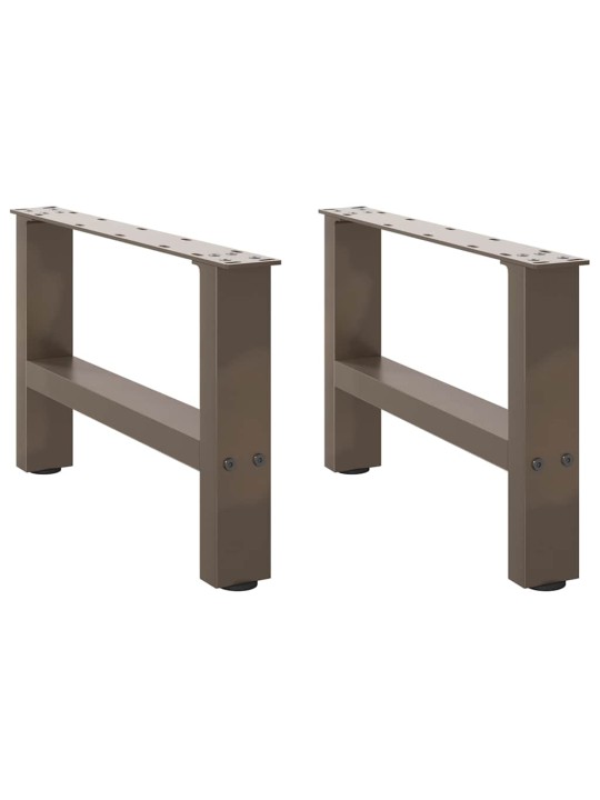 Nohy konferenčního stolku z přírodní oceli 2 ks 50 x (30-31) cm ocel