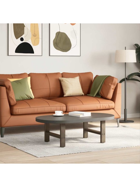 Nohy konferenčního stolku z přírodní oceli 2 ks 50 x (30-31) cm ocel