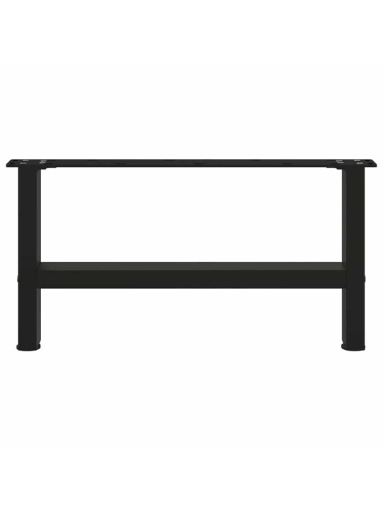 Nohy konferenčního stolku černé 2 ks 60 x (30-31) cm ocelové