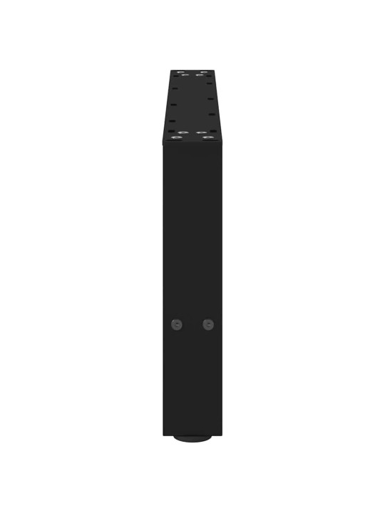 Nohy konferenčního stolku černé 2 ks 60 x (30-31) cm ocelové