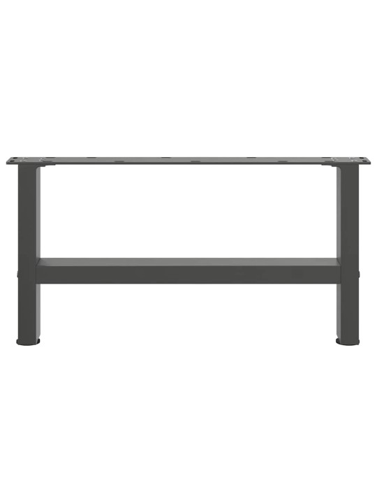 Nohy konferenčního stolku antracitové 2 ks 60 x (30-31) cm ocelové