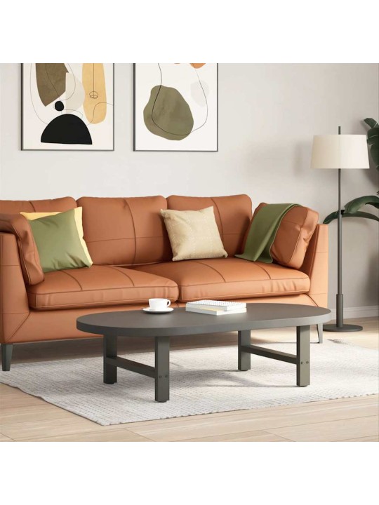Nohy konferenčního stolku antracitové 2 ks 60 x (30-31) cm ocelové