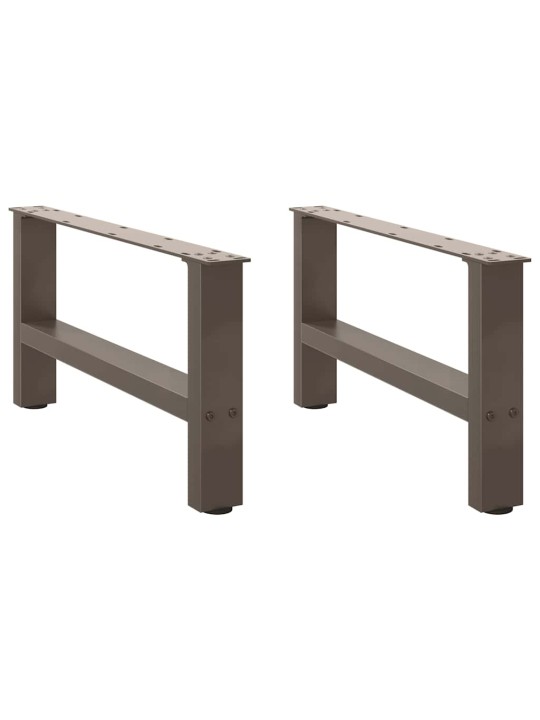 Nohy konferenčního stolku z přírodní oceli 2 ks 60 x (30-31) cm ocel