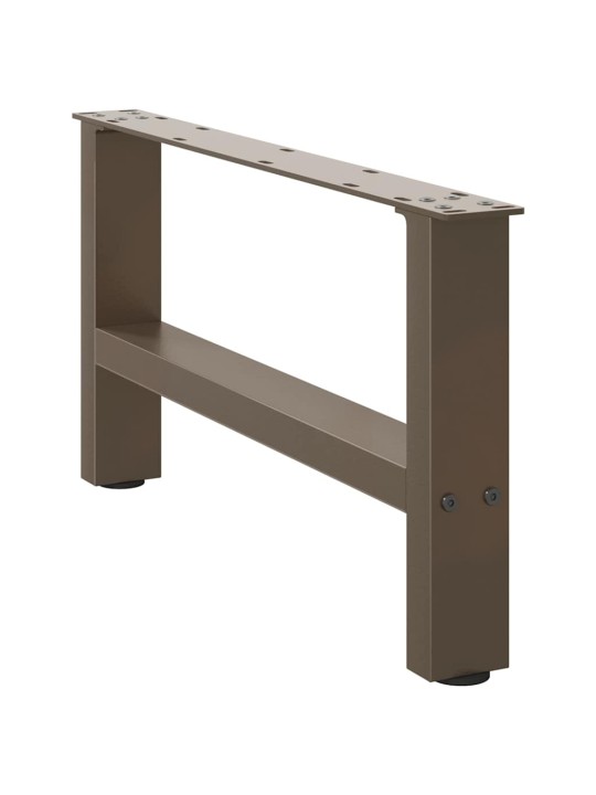 Nohy konferenčního stolku z přírodní oceli 2 ks 60 x (30-31) cm ocel
