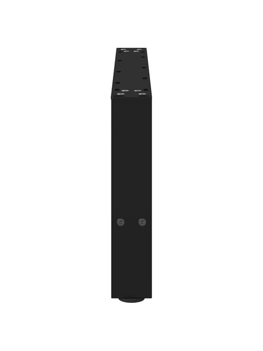 Nohy konferenčního stolku černé 2 ks 70 x (30-31) cm ocelové