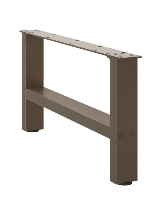 Nohy konferenčního stolku z přírodní oceli 2 ks 70 x (30-31) cm ocel