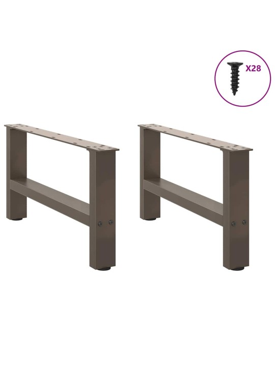 Nohy konferenčního stolku z přírodní oceli 2 ks 70 x (30-31) cm ocel