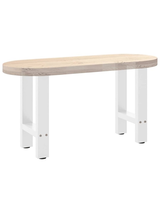Nohy konferenčního stolku bílé 2 ks 28 x (42-43) cm ocelové