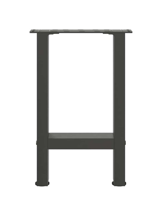 Nohy konferenčního stolku antracitové 2 ks 38 x (42-43) cm ocelové
